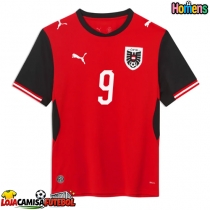 Camisa de Futebol Áustria Marcel Sabitzer #9 Equipamento Principal Mundo 2026 Manga Curta